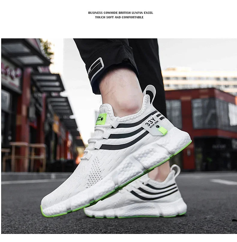 Men Shoes Sneakers Breathable Comfortable Casual Running Shoes Luxury Tenis Sneaker Male Footwear 2025