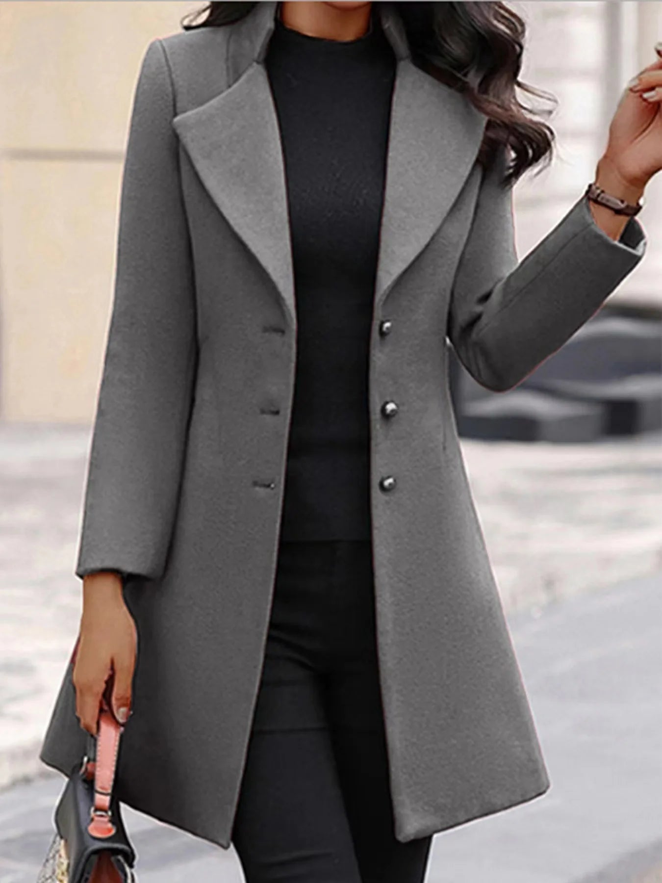 RX6625 Winter New Women's Coat Korean Version Mid length