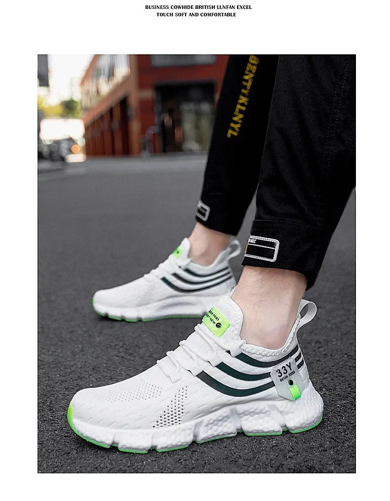 Men Shoes Sneakers Breathable Comfortable Casual Running Shoes Luxury Tenis Sneaker Male Footwear 2025