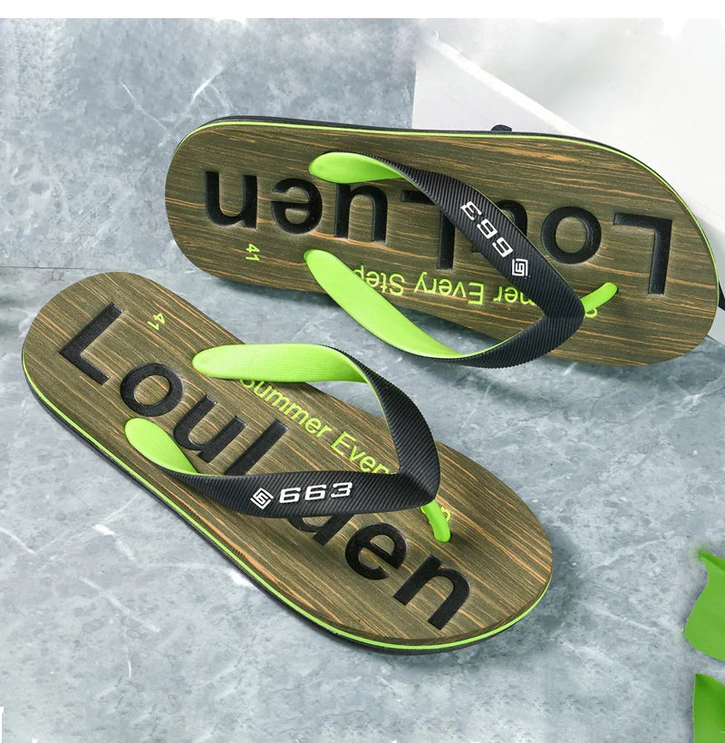 High Quality Brand Hot Sale Flip Flops Men Summer Beach Slippers Men Fashion Breathable Casual Men Flip Flops Summer Outdoor